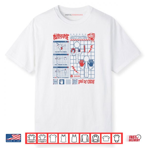 Poppy Playtime It’s Playtime Player Instruction Manual Shirt