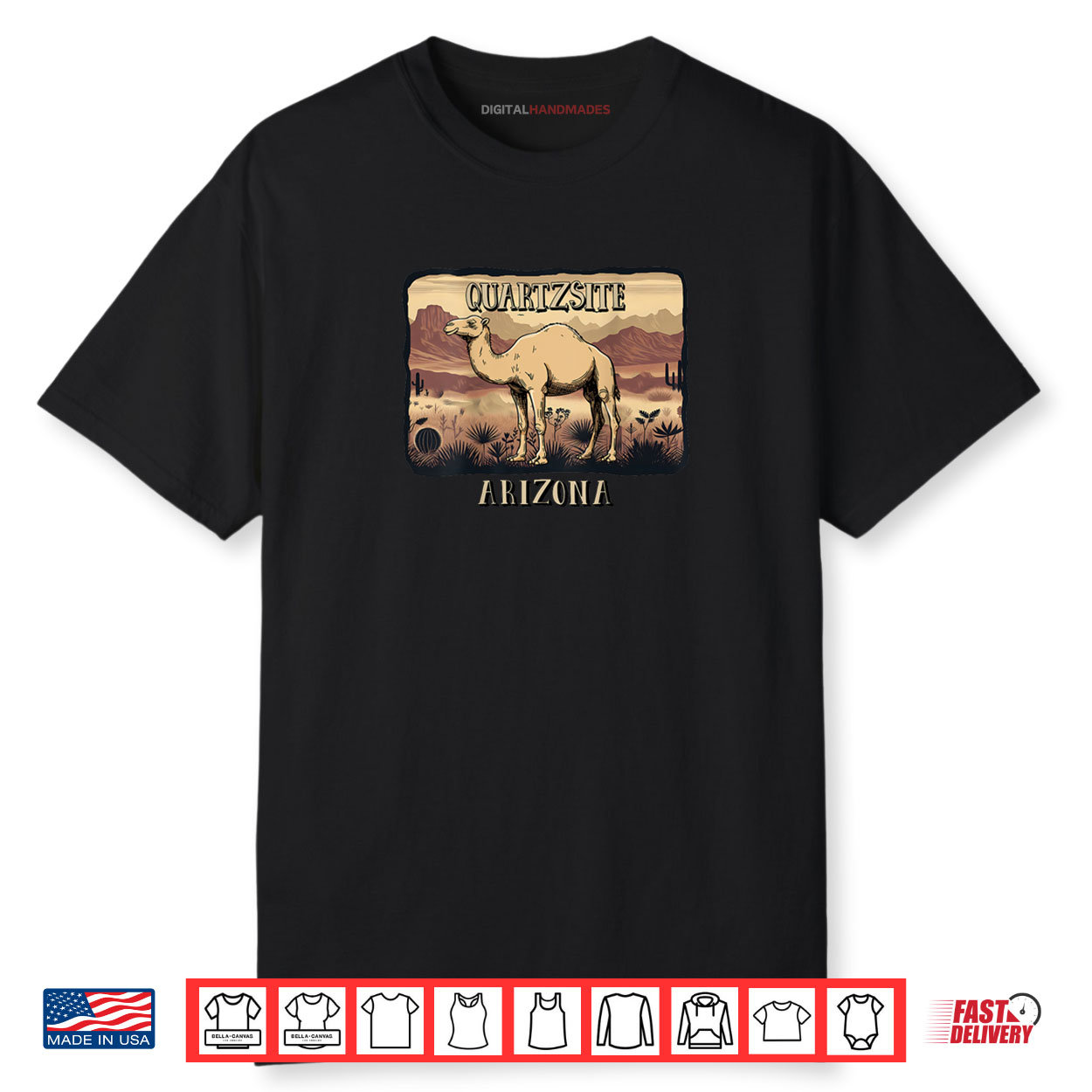 QUARTZSITE ARIZONA CAMEL Shirt QUARTZSITE ARIZONA CAMEL Shirt