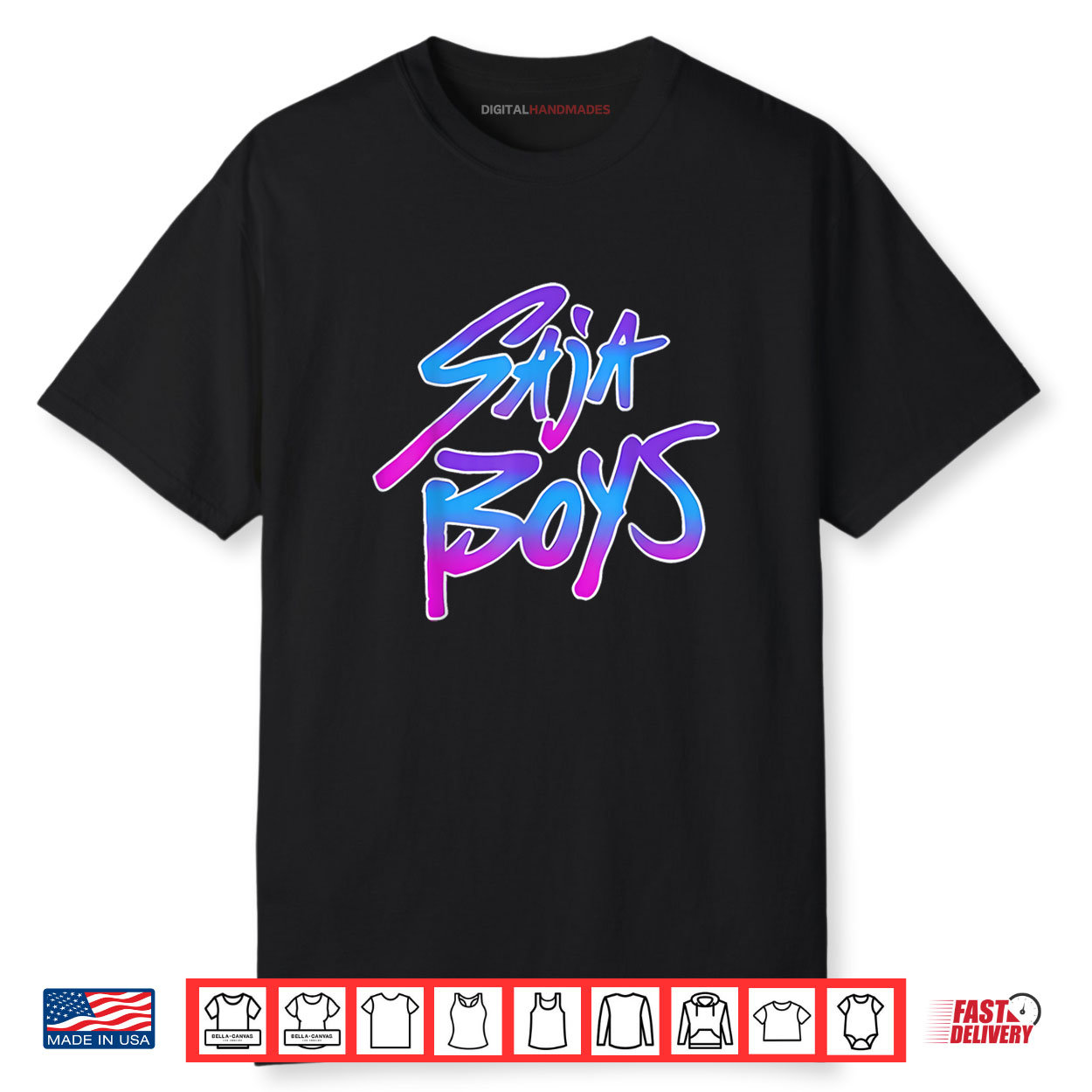 Retro Saja First Name Vintage Shirt