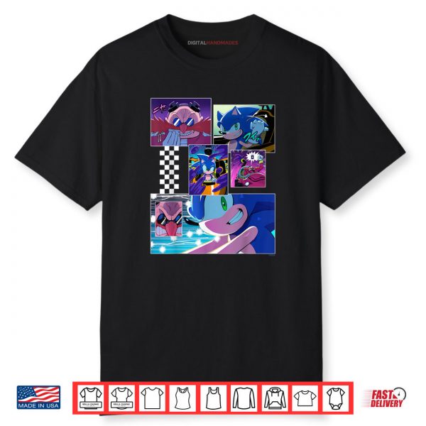 Sonic the Hedgehog Racing Around the World Manga Shirt