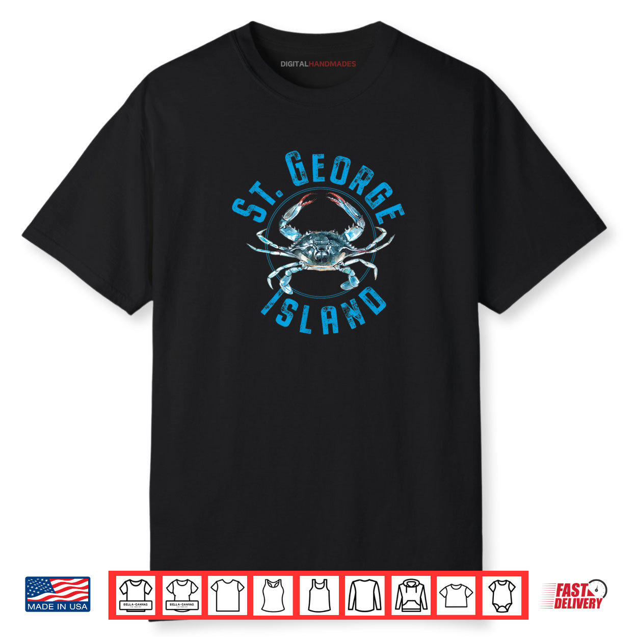 St. George Island Florida Blue Crab Shirt