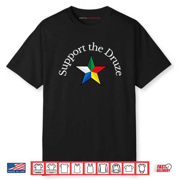 Support The Druze Traditional Flag Star Culture Pride Shirt