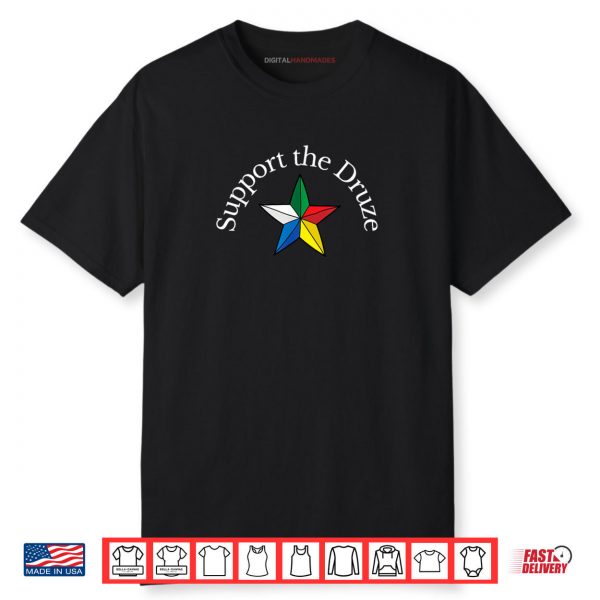 Support the Druze Traditional Flag Star Culture Pride Shirt