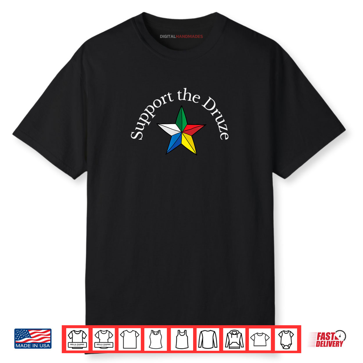 Support the Druze Traditional Flag Star Culture Pride Shirt Support the Druze Traditional Flag Star Culture Pride Shirt