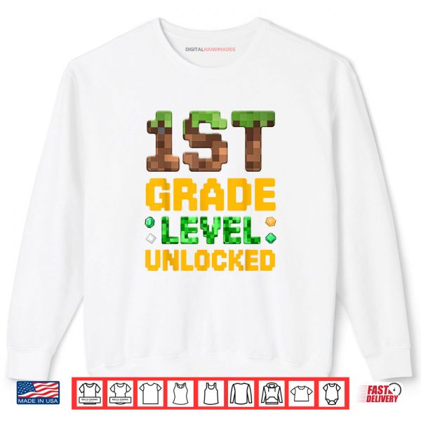 Sweatshirt 1st Grade Boys Gamer First Day of First Grade Shirt digitalhandmades