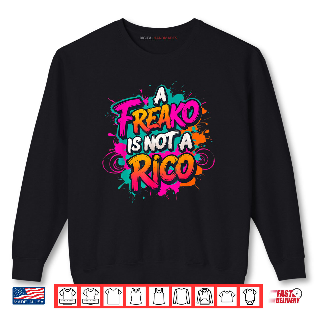A Freako is Not A RICO Supporter Party Lover Shirt A Freako is Not A RICO Supporter Party Lover Shirt