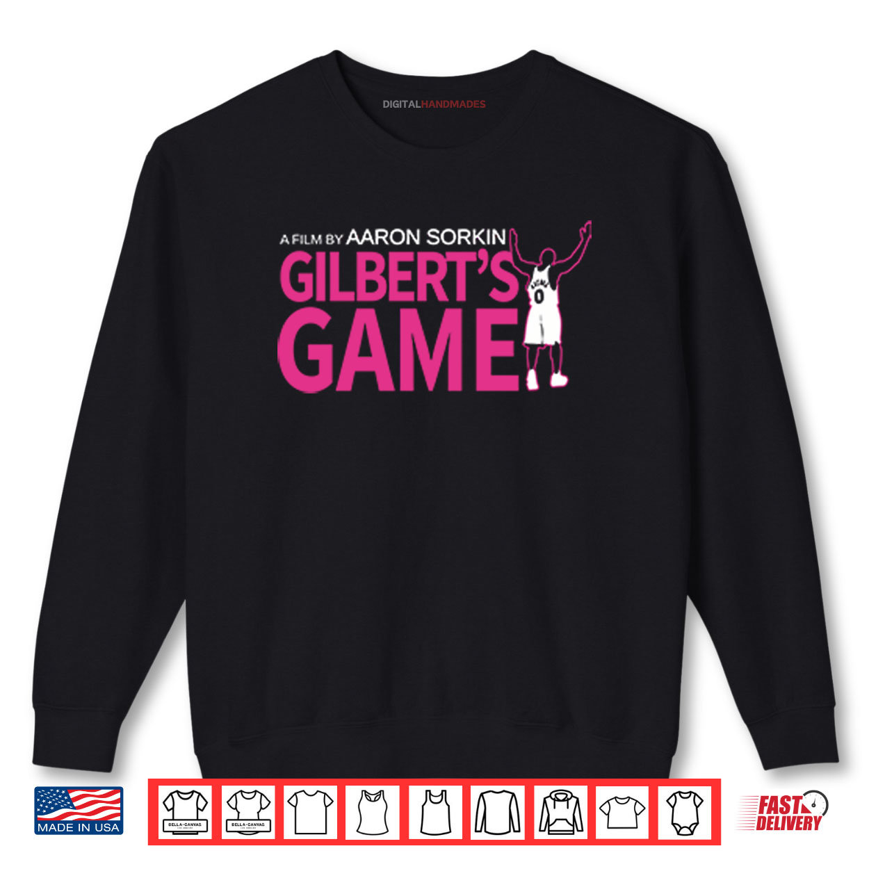 Arenas A Film By Aaron Sorkin Gilbert’s Game Shirt Arenas A Film By Aaron Sorkin Gilbert’s Game Shirt