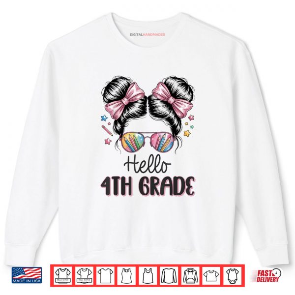 Back To School Coquette Bow Teacher Hello Fourth Grade Girls Shirt 1 Sweatshirt Back To School Coquette Bow Teacher Hello Fourth Grade Girls Shirt digitalhandmades