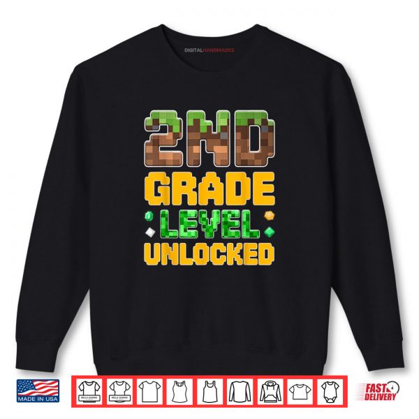 Sweatshirt Back to School 2nd Grade Boys Gamer First Day Second Grade Shirt digitalhandmades