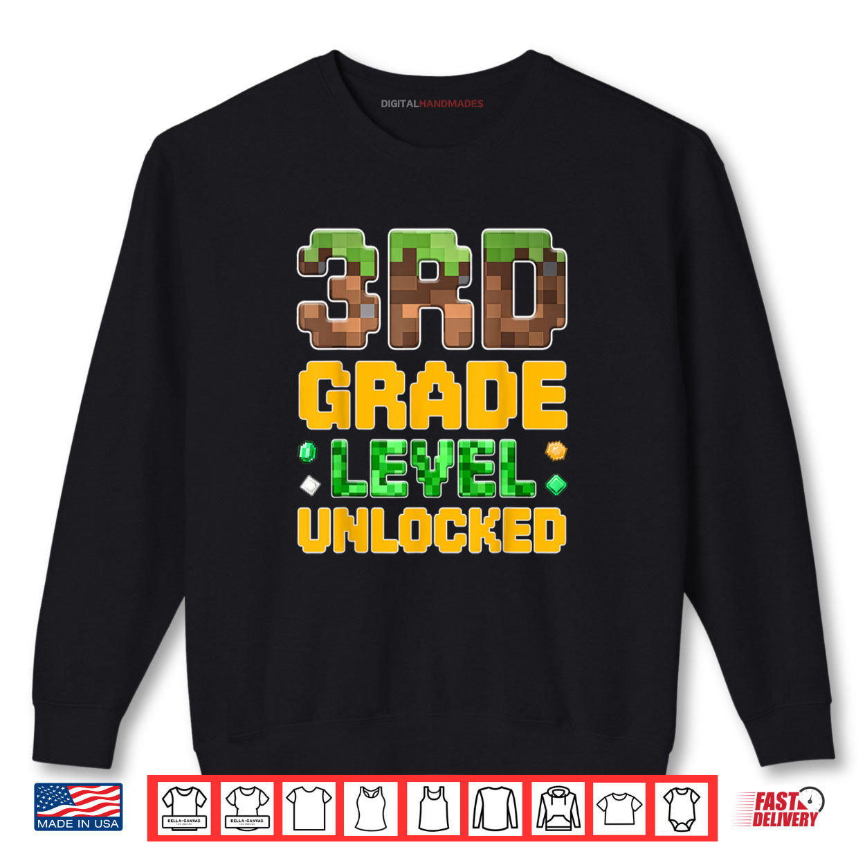 Back to School 3rd Grade Boys Gamer First Day of Third Grade Shirt Back to School 3rd Grade Boys Gamer First Day of Third Grade Shirt