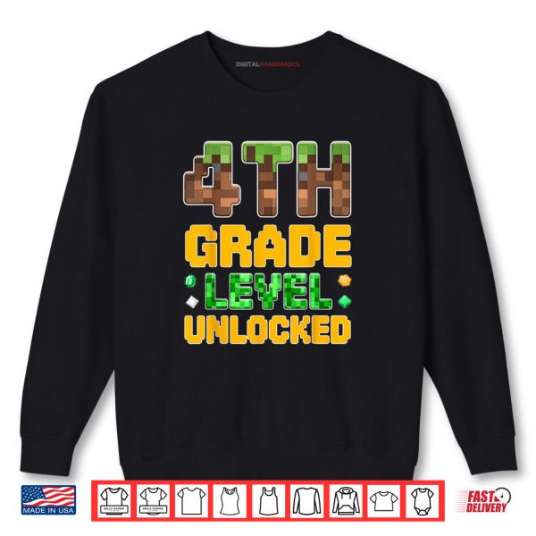 Back to School 4th Grade Boys Gamer First Day Fourth Grade Shirt 1 Sweatshirt Back to School 4th Grade Boys Gamer First Day Fourth Grade Shirt digitalhandmades
