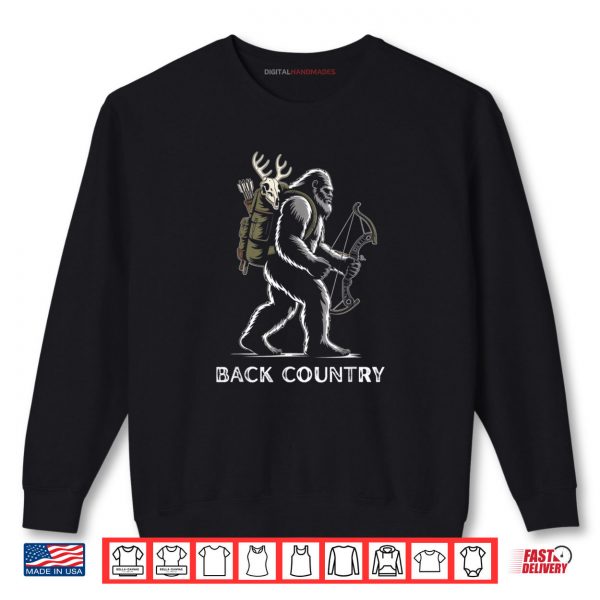 Sweatshirt Bigfoot Sasquatch Back Country Bow Hunting Hunter Shirt digitalhandmades