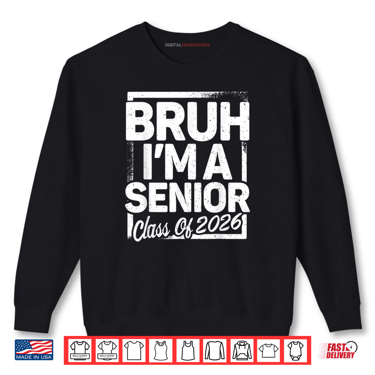 Bruh I’m A Senior 26 Class Of 2026 Funny School Graduation Shirt Bruh I’m A Senior 26 Class Of 2026 Funny School Graduation Shirt