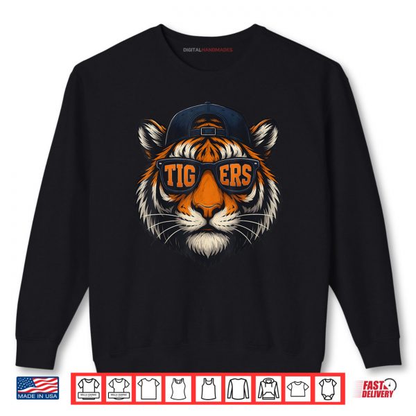 Sweatshirt Cool Tigers Sunglasses Animal Graphic Shirt digitalhandmades