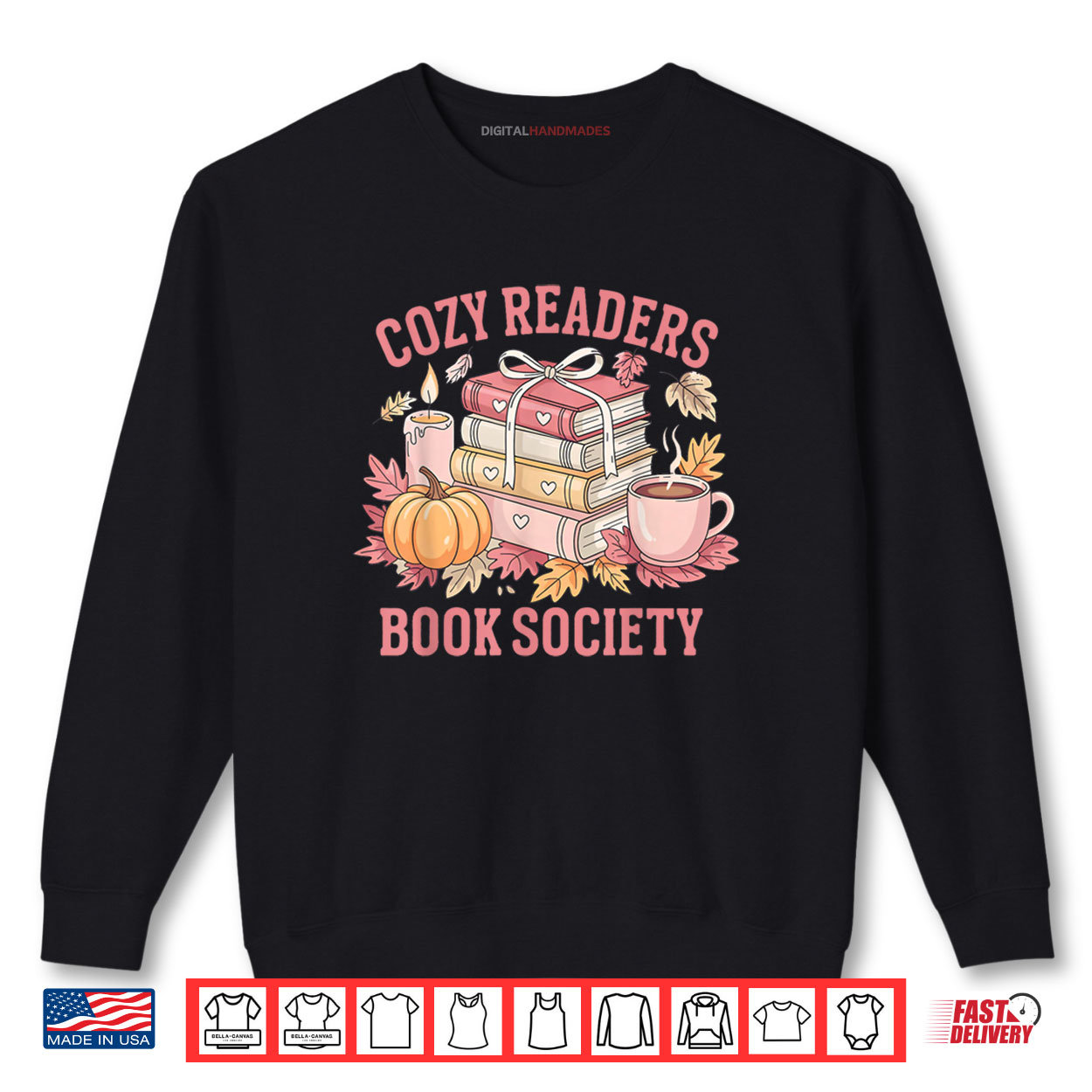 Cozy Readers Book Society Fall Autumn Floral Pumpkin Season Shirt Cozy Readers Book Society Fall Autumn Floral Pumpkin Season Shirt