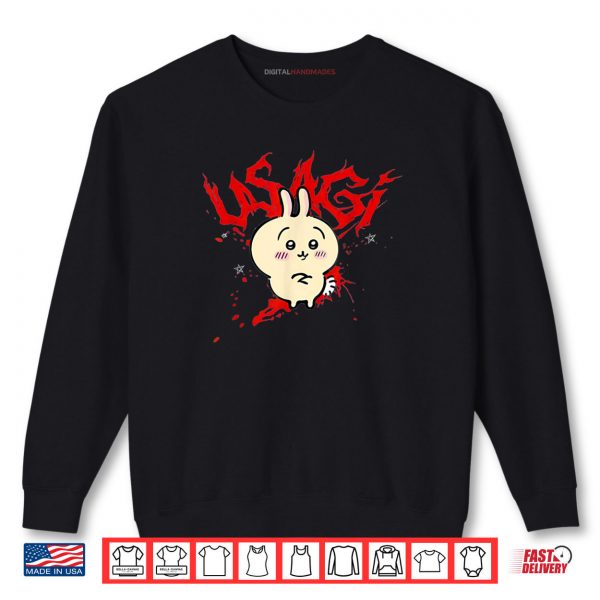 Sweatshirt Cute Bunny Rabbit Eating Usagi Shirt