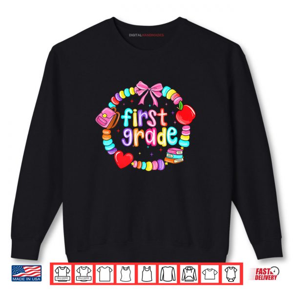 Sweatshirt First Day Of 1st Grade Friendship Bracelet Back To School Shirt digitalhandmades