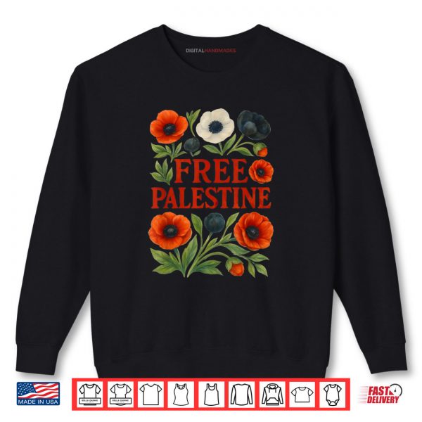 Free Palestine Flower Palestine Clothing Support Gaza Shirt 1 Sweatshirt Free Palestine Flower Palestine Clothing Support Gaza Shirt digitalhandmades