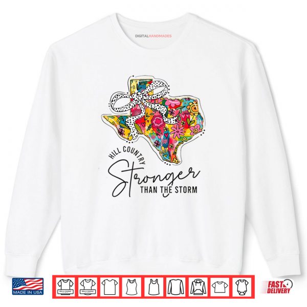 Sweatshirt Girly Pray For Texas Strong 2025 Floral Coquette Bow USA Shirt digitalhandmades