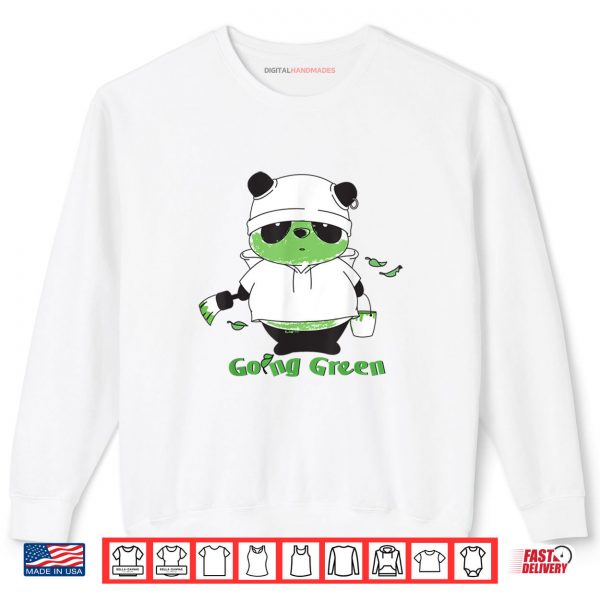Going Green Panda Shirt 1 Sweatshirt Going Green Panda Shirt digitalhandmades