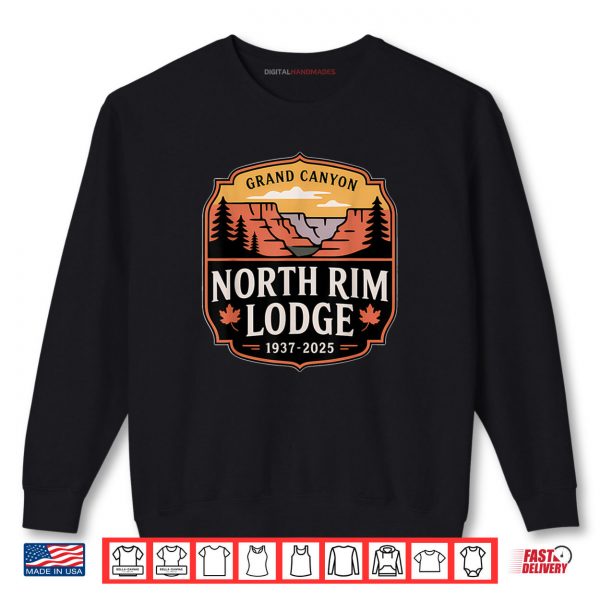 Sweatshirt Grand Canyon North Rim Lodge 1937–2025 Tribute Shirt digitalhandmades