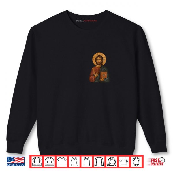 Sweatshirt Greek Orthodox Icon Of The Lord Jesus Christ Shirt