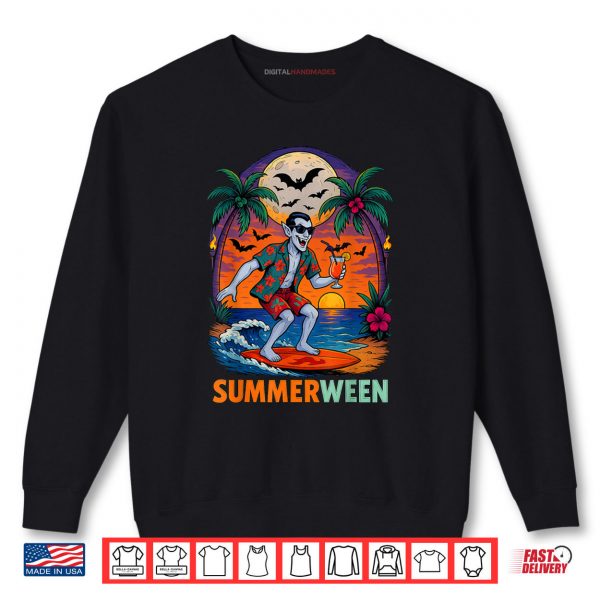 Sweatshirt Halloween Summer Ween Dracula Costume Beach Party Halloween Shirt digitalhandmades