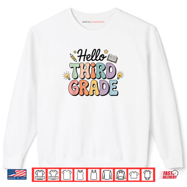 Hello 3rd Third Grade Back To School Leopard Shirt 1 Sweatshirt Hello 3rd Third Grade Back To School Leopard Shirt digitalhandmades.com