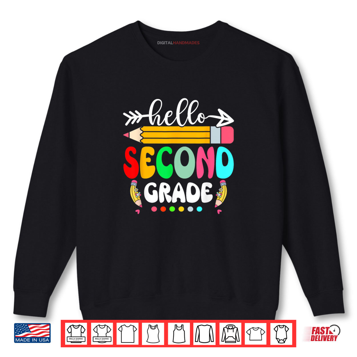 Hello Second Grade 2nd Grade Back To School Teacher Student Shirt Hello Second Grade 2nd Grade Back To School Teacher Student Shirt