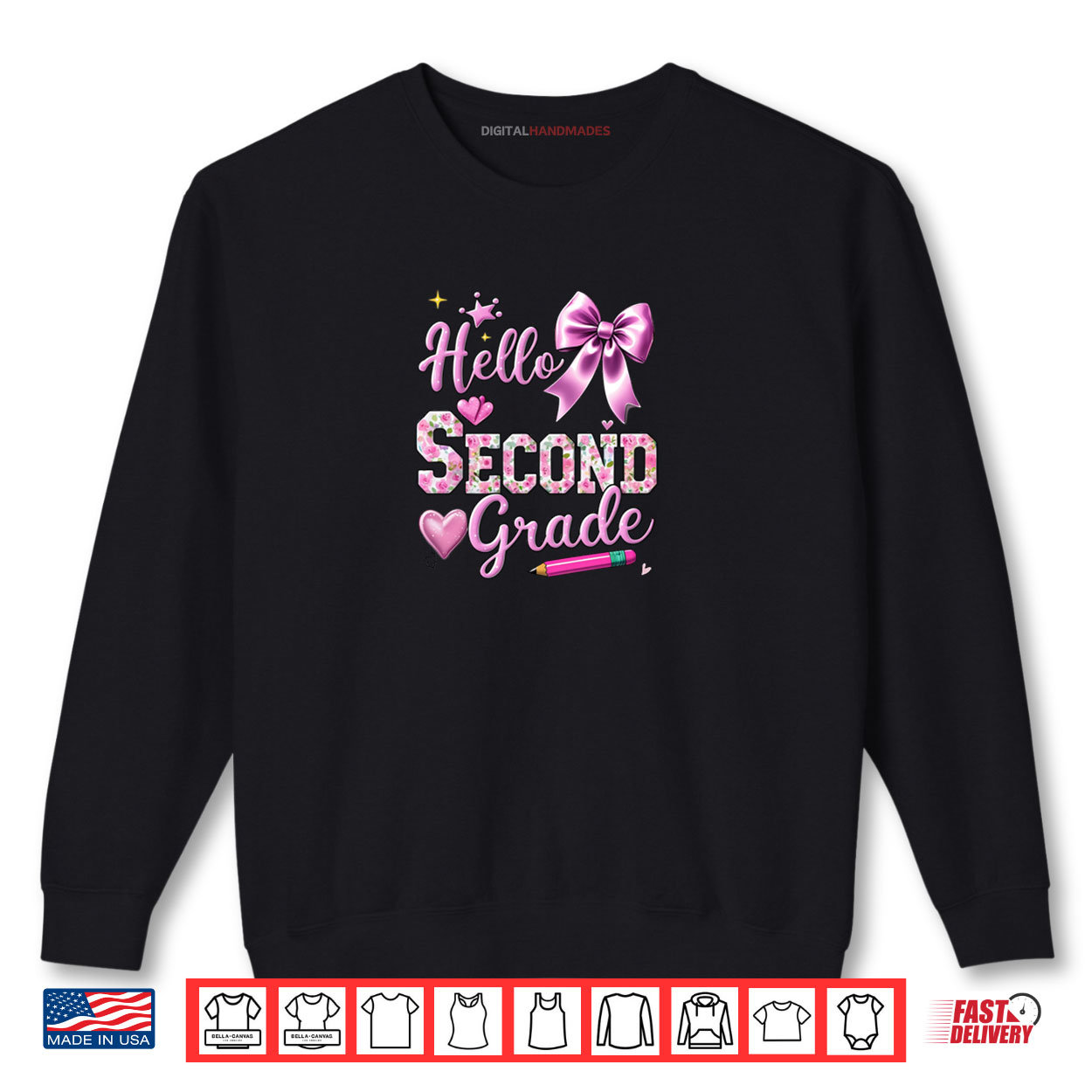 Hello Second Grade Coquette Back To School Teacher Student Shirt Hello Second Grade Coquette Back To School Teacher Student Shirt