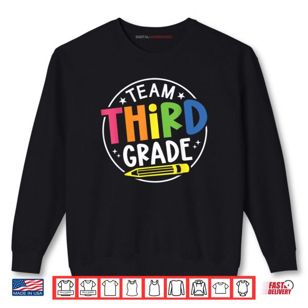 Sweatshirt Hello Third Grade Team 3rd Grade Back to School Teacher Kids Shirt digitalhandmades