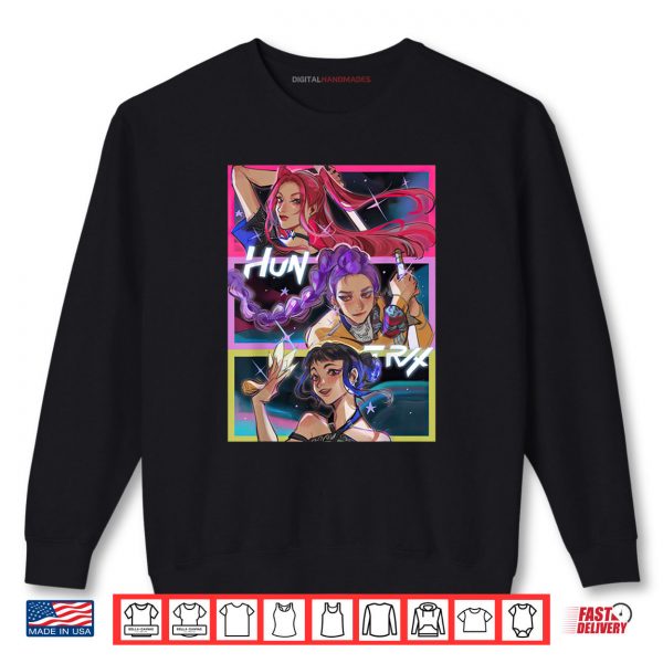 K pop Demon Hunters Huntrix Team Anime Style Shirt 1 Sweatshirt K pop Demon Hunters Huntrix Team Anime Style Shirt digitalhandmades