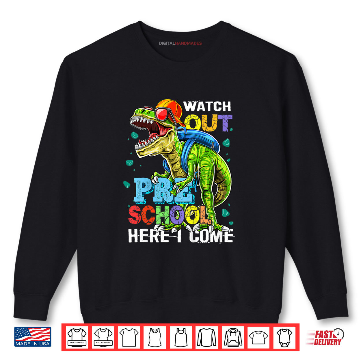 Kids Watch Out Preschool Here I Come T Rex Back To School Boy Kid Shirt Kids Watch Out Preschool Here I Come T Rex Back To School Boy Kid Shirt