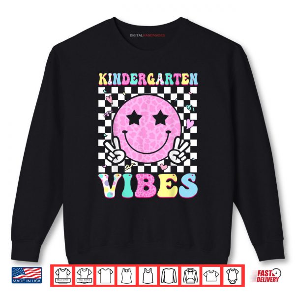 Kindergarten Vibes Groovy Back to School Kinder Girls Kids Shirt 1 Sweatshirt Kindergarten Vibes Groovy Back to School Kinder Girls Kids Shirt digitalhandmades
