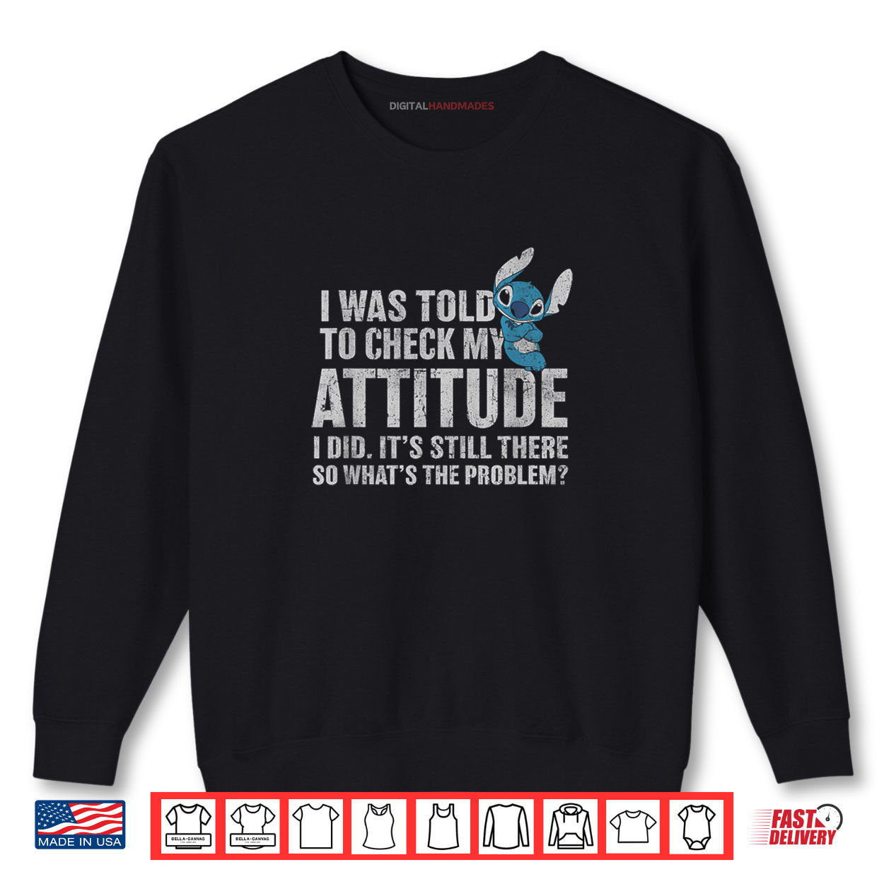 Lilo & Stitch Attitude Problem Alien Shirt Lilo & Stitch Attitude Problem Alien Shirt