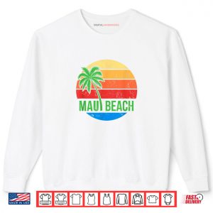 Maui Beach Palm Sunrise Shirt Maui Beach Palm Sunrise Shirt