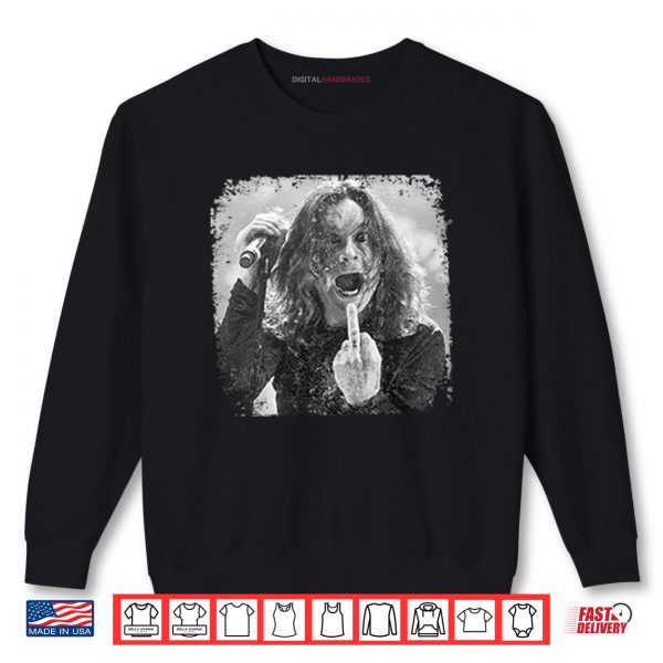 Sweatshirt Ozzy Osbourne Middle Finger Shirt