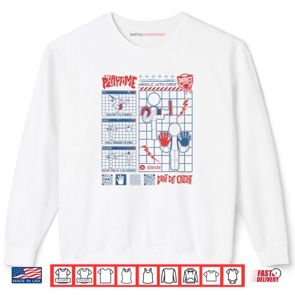 Sweatshirt Poppy Playtime Its Playtime Player Instruction Manual Shirt digitalhandmades