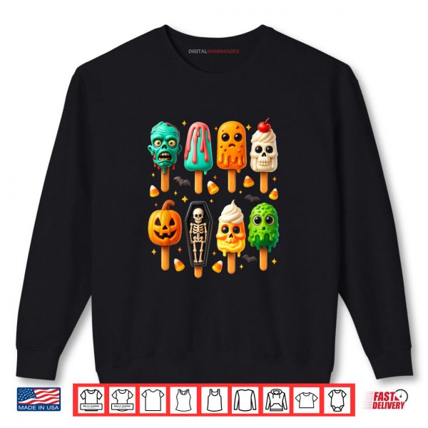Sweatshirt Popsicle Summer Spooky Halloween Ice Cream Shirt digitalhandmades