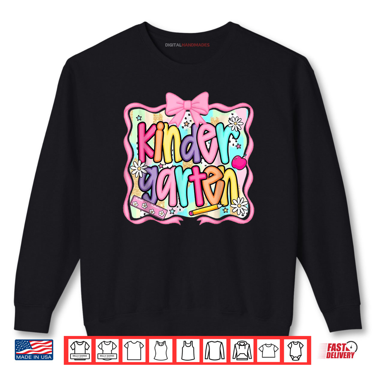 Preppy Back To School Pink Coquette Floral Cute Kindergarten Shirt Preppy Back To School Pink Coquette Floral Cute Kindergarten Shirt