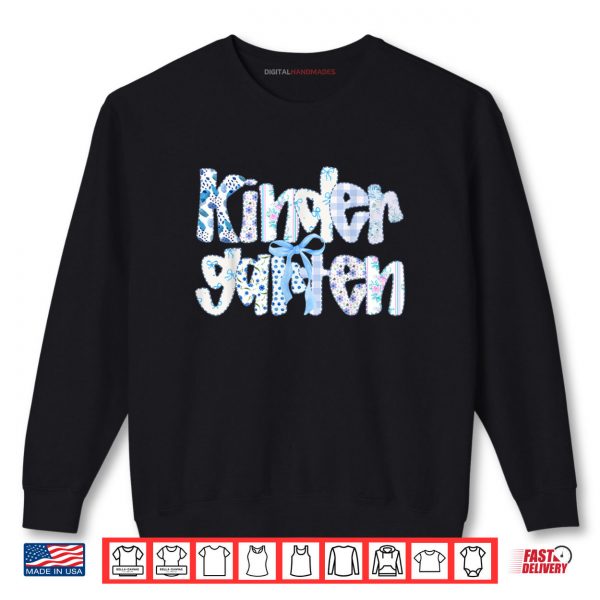 Preppy Kindergarten Teacher Team Bow Back to School Girls Shirt 1 Sweatshirt Preppy Kindergarten Teacher Team Bow Back to School Girls Shirt digitalhandmades