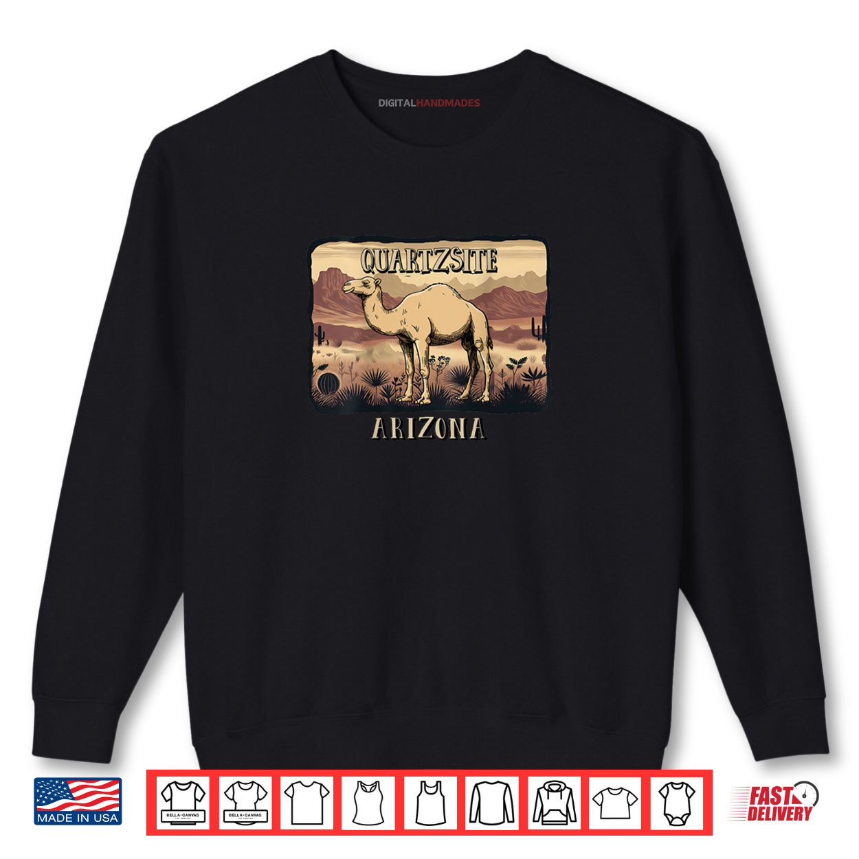 QUARTZSITE ARIZONA CAMEL Shirt QUARTZSITE ARIZONA CAMEL Shirt