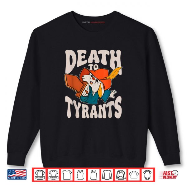 Sweatshirt Retro Rabbit Death To Tyrants Vintage 90s Funny Quote Shirt digitalhandmades
