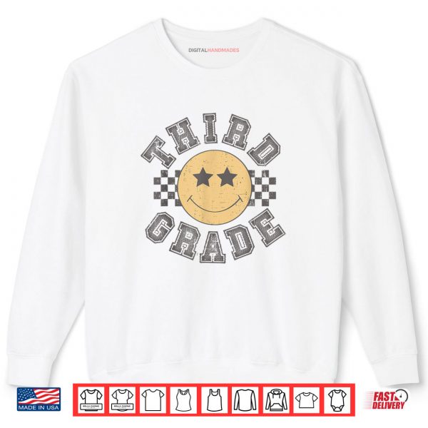 Sweatshirt Retro Third Grade Teacher Student 1st Day Back To School Shirt digitalhandmades