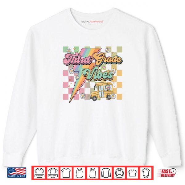 Sweatshirt Retro Third Grade Vibes Back To School Shirt digitalhandmades
