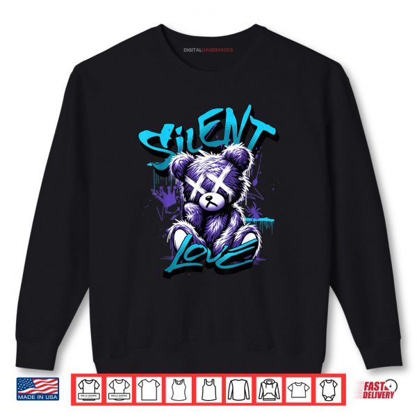 Sweatshirt Silent Love 8 Aqua Matching Tee Color Match Graphic Shirt