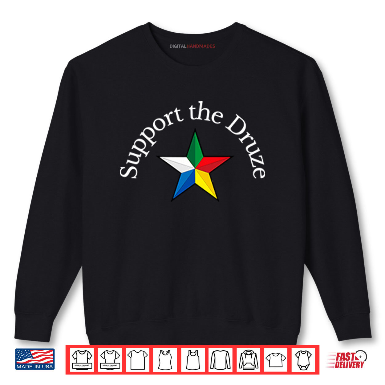 Support The Druze Traditional Flag Star Culture Pride Shirt Support The Druze Traditional Flag Star Culture Pride Shirt