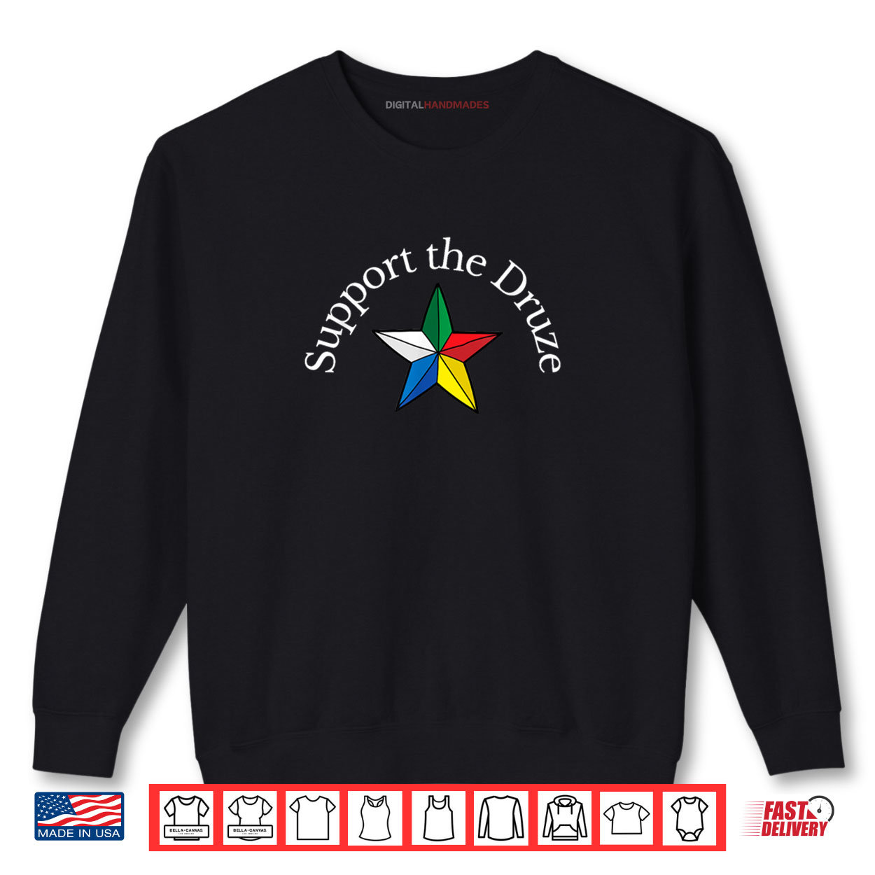 Support the Druze Traditional Flag Star Culture Pride Shirt Support the Druze Traditional Flag Star Culture Pride Shirt