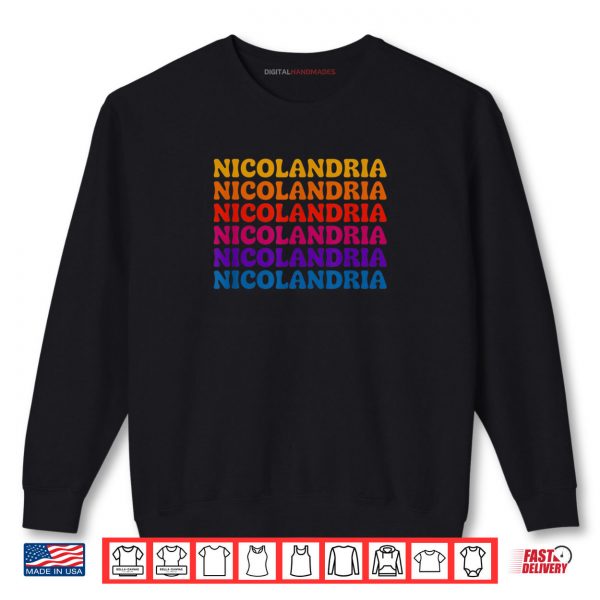 Sweatshirt Team Nicolandria Shirt digitalhandmades