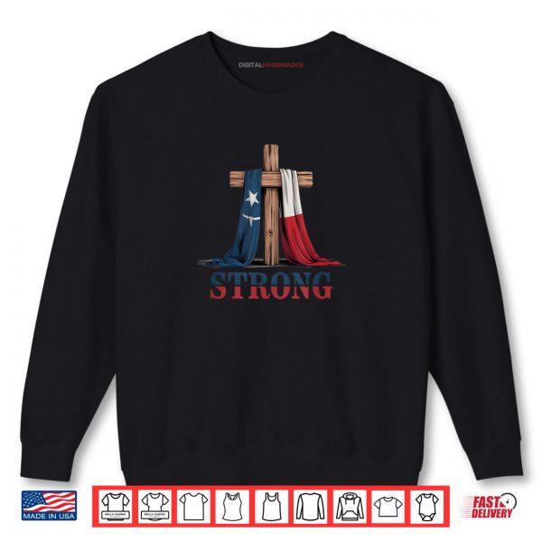 Sweatshirt Texas Strong Cross Christian Patriotic Religion Shirt digitalhandmades